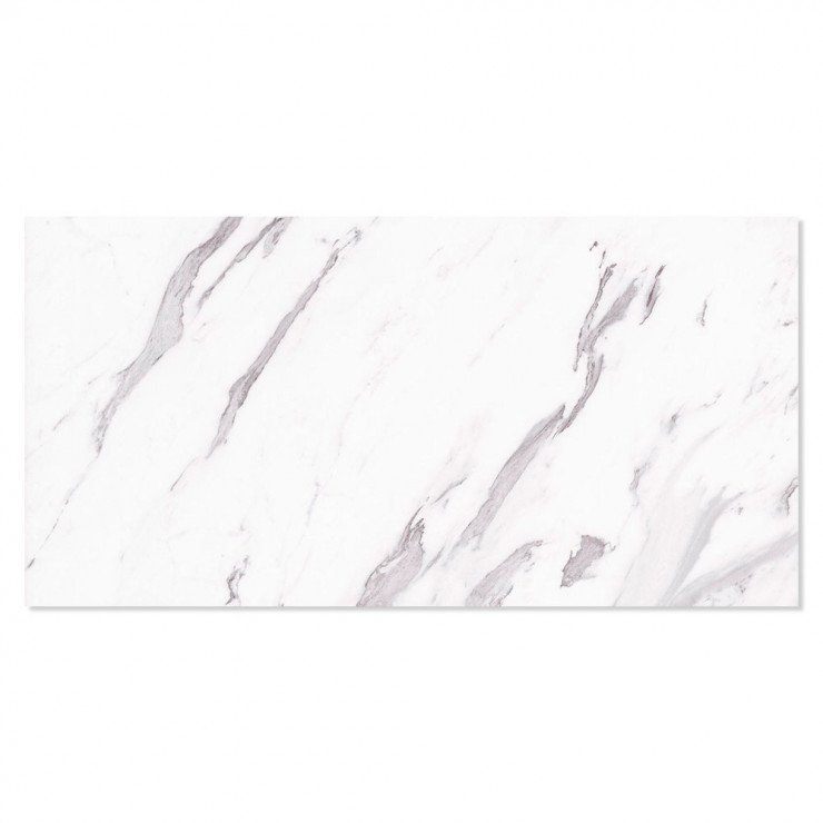 Marmor Klinker Alcamo Carrara Hvid Mat 33x66 cm-1